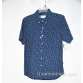 Camicia stampata a maniche corte casual alla moda